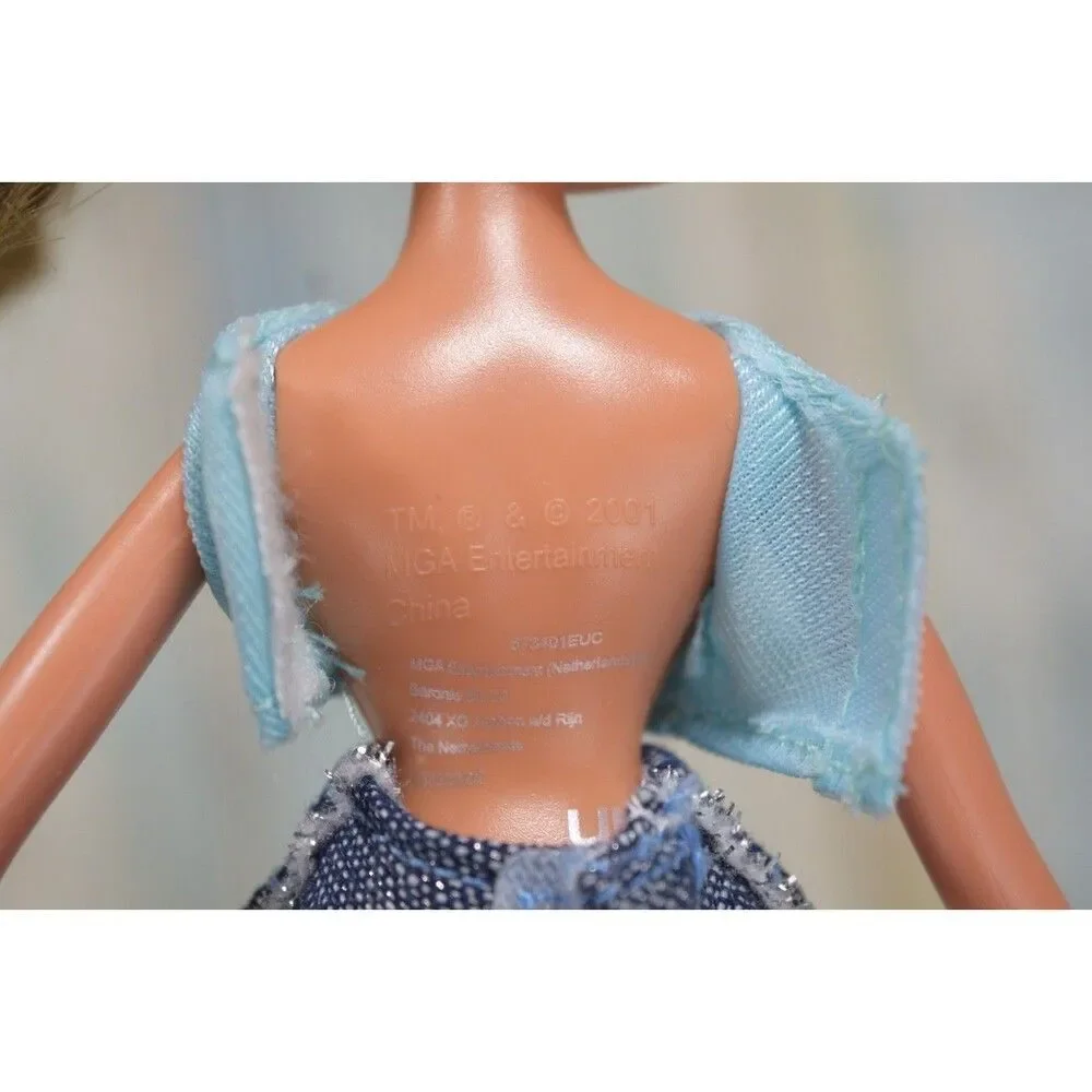 Bratz Doll Yasmin 2001 MGA In Cloe Denim Outfit Brown Hair Braids Vintage